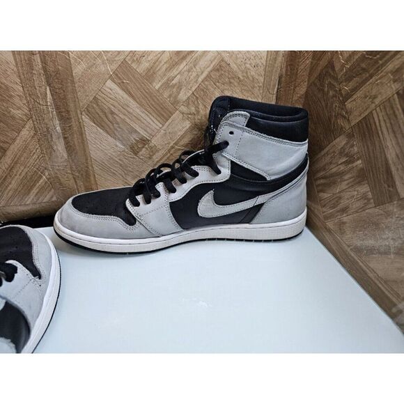 Size 15 - Jordan 1 Retro OG High Shadow 2.0 Men's Gray 335 - Picture 7 of 14
